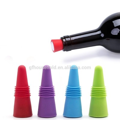 Reusable Colorful Silicone Wine Bottle Stoppers and Silicone Beverage Bottle Stoppers