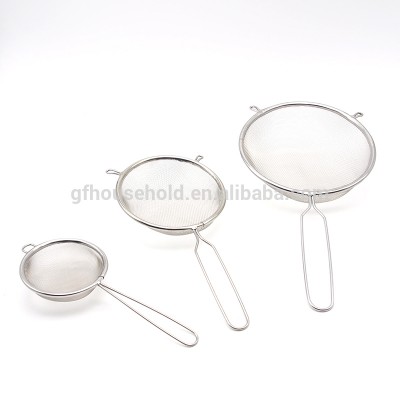 3 Pcs Set Kitchen Craft Round Stainless Steel Colander Sieve