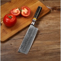 Hand Made Japanese Damascus Chef Knife Blank Ultrasonic Chef Knife